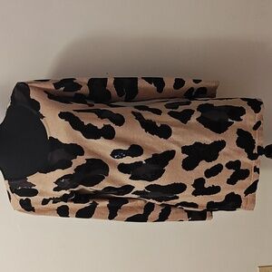 International concepts leopard print sequin sweater